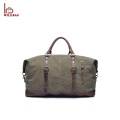 Sac de voyage en cuir durable de voyage de sac de bagage de toile d&#39;hommes